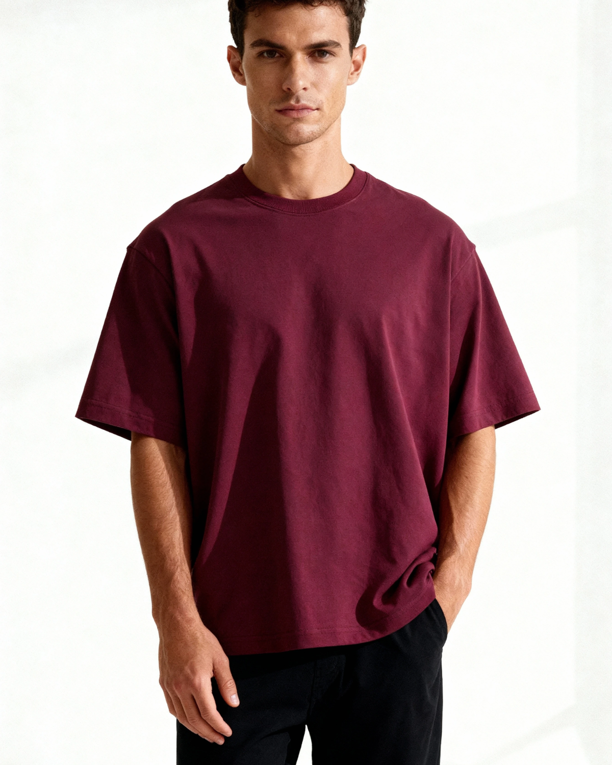 Maglietta Uomo in Cotone Pesante 100% Robusta Comoda