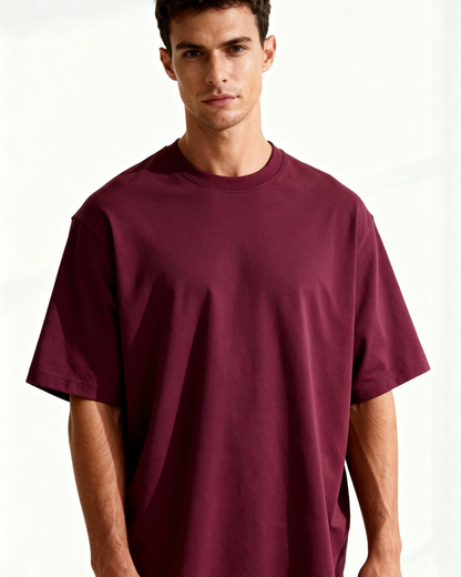 Maglietta Uomo in Cotone Pesante 100% Robusta Comoda