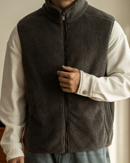 Gilet Uomo in Pile Sherpa