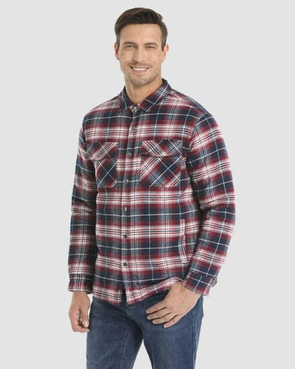 Overshirt Uomo in Flanella Trapuntata
