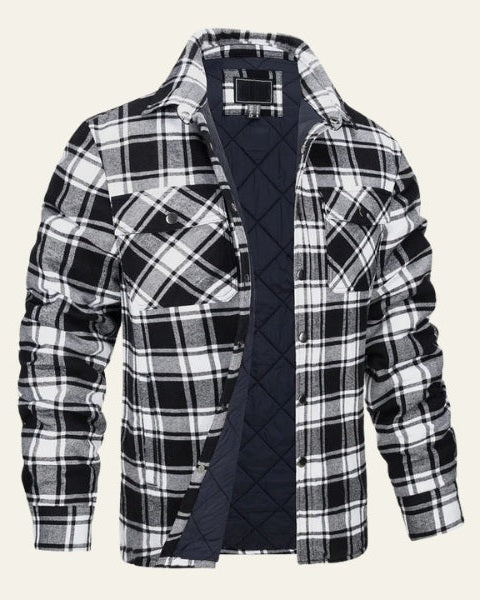 Overshirt Uomo in Flanella Trapuntata