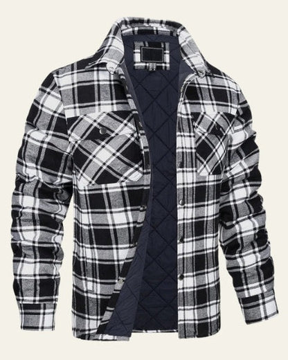 Overshirt Uomo in Flanella Trapuntata