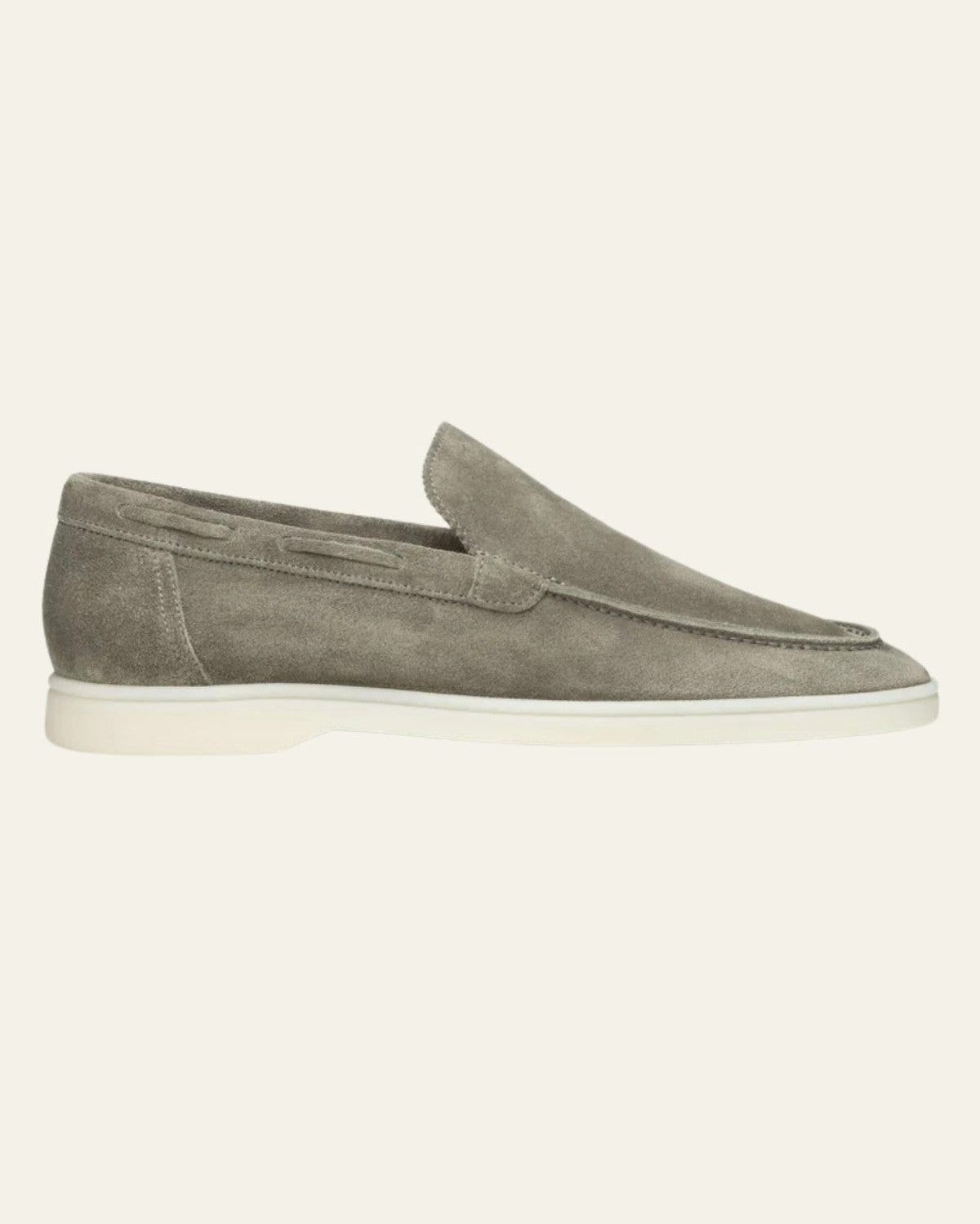 Mocassino Yacht Uomo in Camoscio Vegano Pistacchio Eleganza Riviera