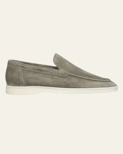 Mocassino Yacht Uomo in Camoscio Vegano Pistacchio Eleganza Riviera