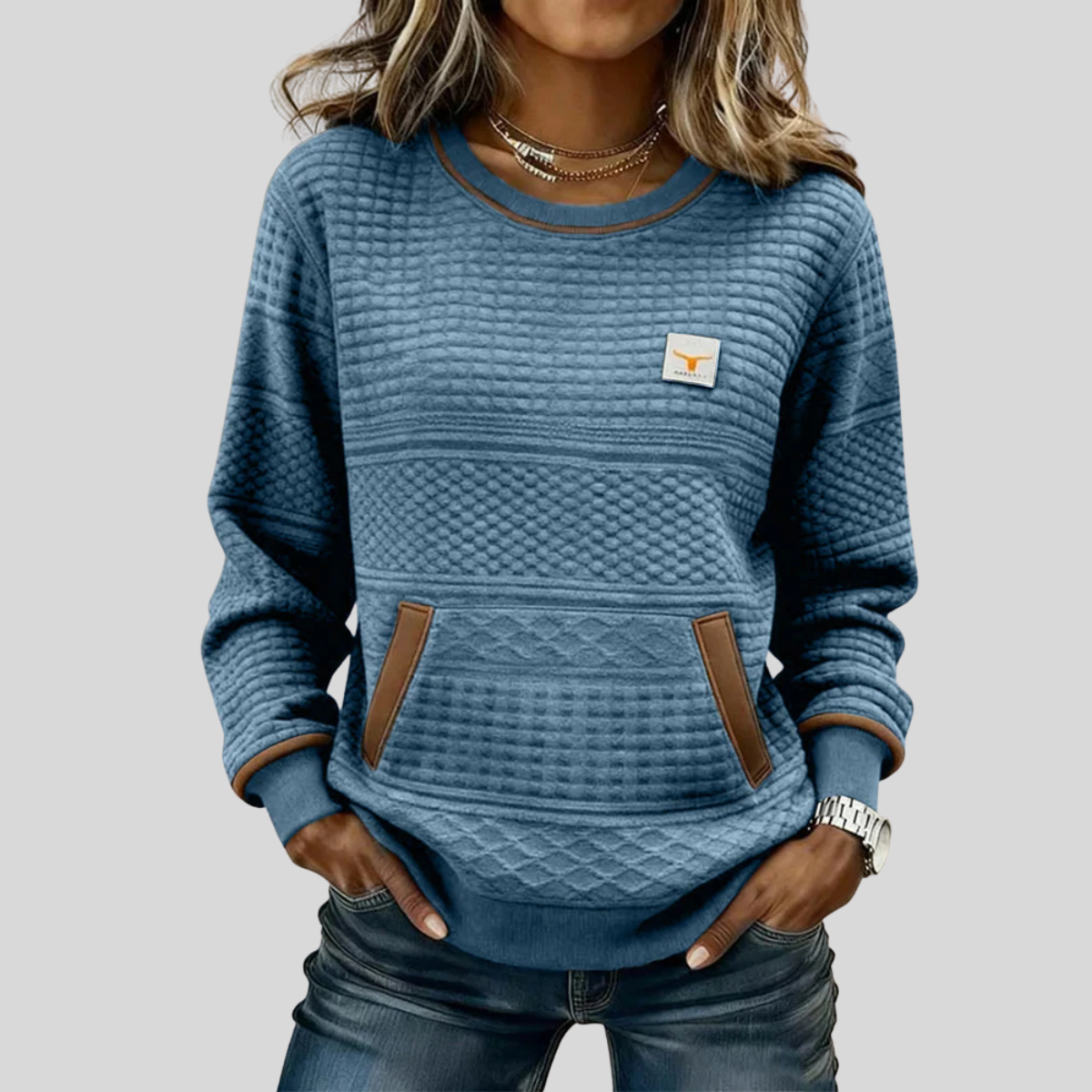 Noelle | Felpa Girocollo Color Block