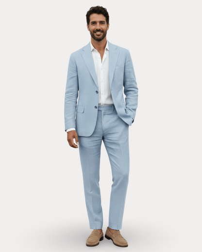 Abito Uomo Sartoriale in Lino Traspirante per Matrimoni