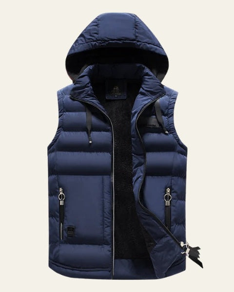 Gilet Uomo Imbottito con Cappuccio
