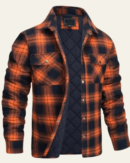 Giacca Camicia Uomo in Flanella Foderata