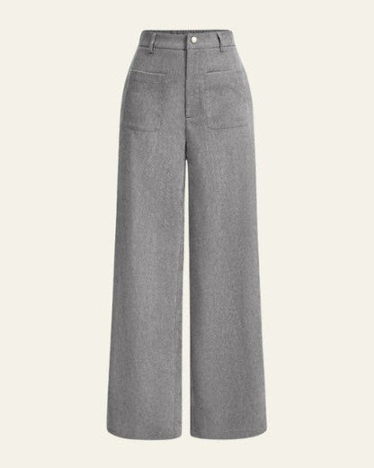 Pantaloni Donna in Velluto a Coste a Vita Alta