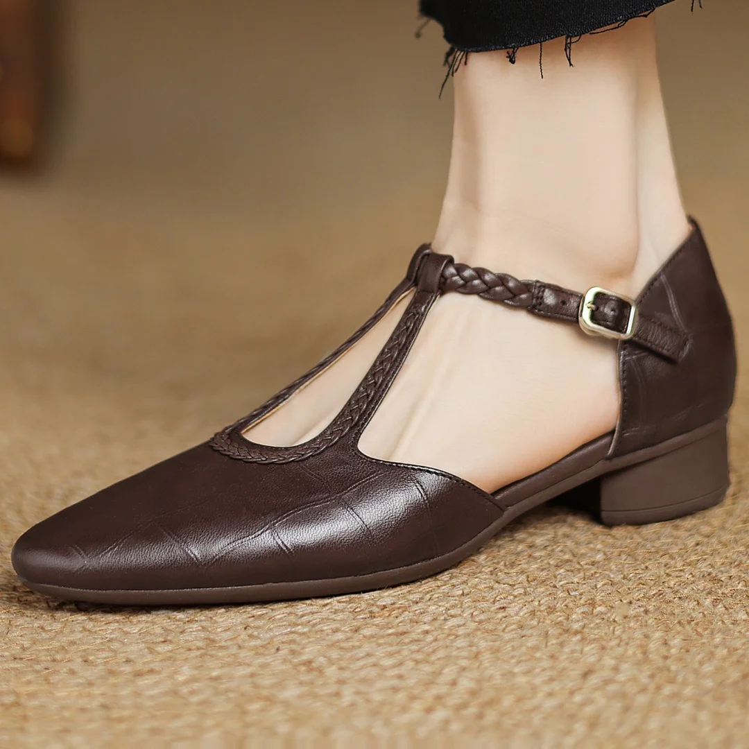 Scarpe Mary Jane Donna con Cinturino a T