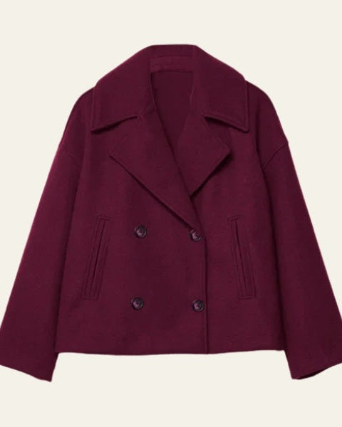 Cappotto Corto Donna Doppiopetto in Lana
