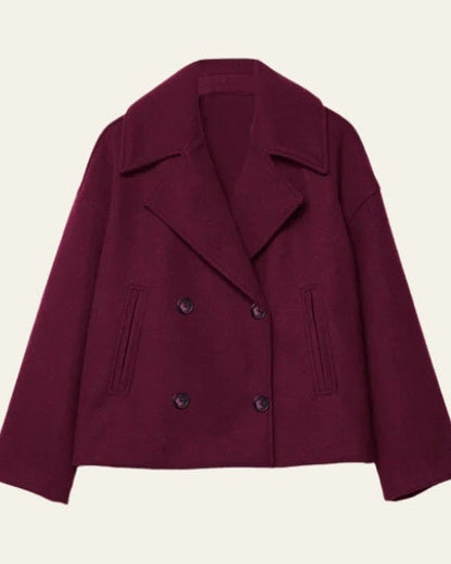 Cappotto Corto Donna Doppiopetto in Lana
