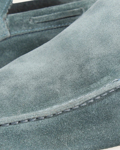 Mocassino Yacht Uomo in Suede Vegano Petrol Raffinatezza Discreta