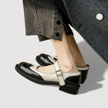 Scarpe Mary Jane Donna con Tacco Basso