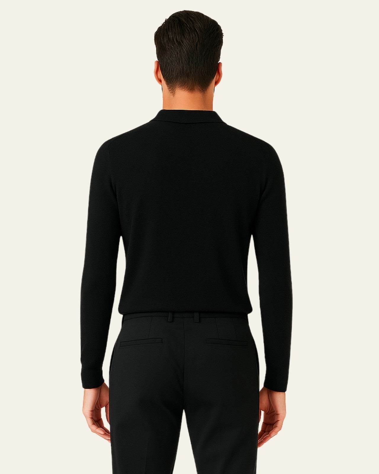Polo Uomo in Maglia con Zip a Quarto Lusso Senza Sforzo