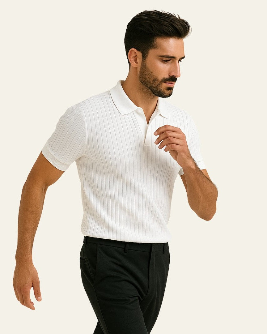 Polo Uomo in Maglia Garden Moderno Raffinata Versatile