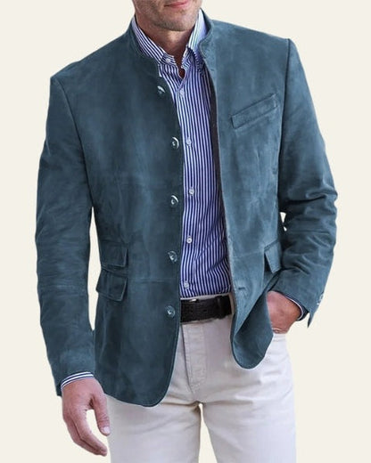 Giacca Uomo in Similpelle Effetto Suede