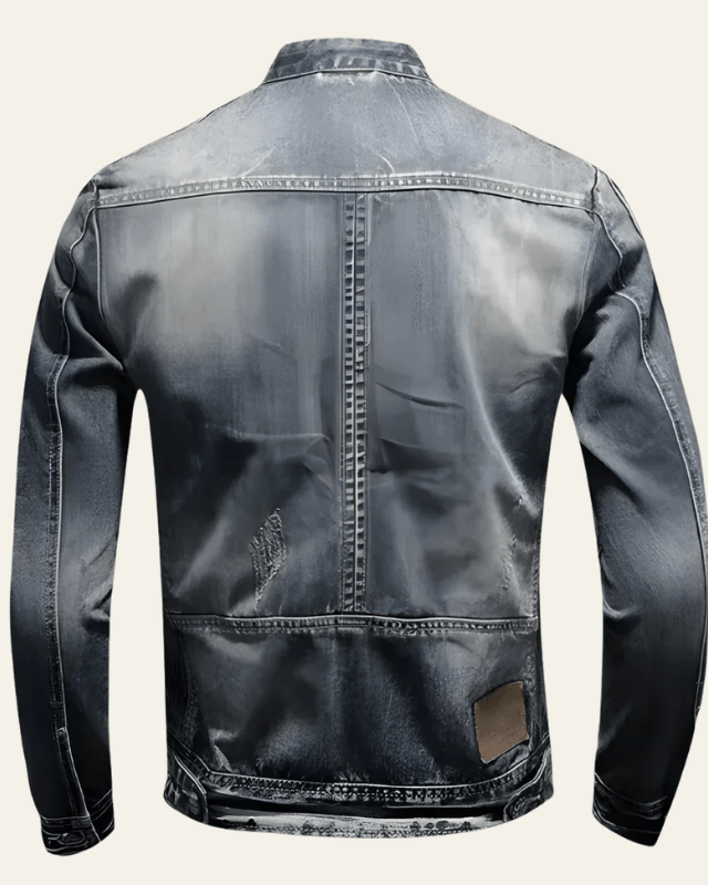 Giacca Uomo in Denim Lavato