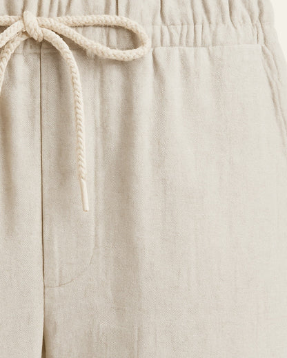 Pantaloni Uomo in Lino Rilassati Linea Fluida Traspiranti