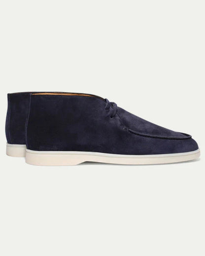 Stivaletto Desert Uomo in Scamosciato Blu Navy Versatile Raffinato