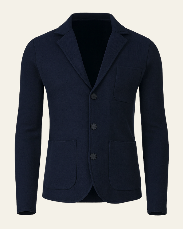 Blazer Uomo in Maglia Premium Slim Fit