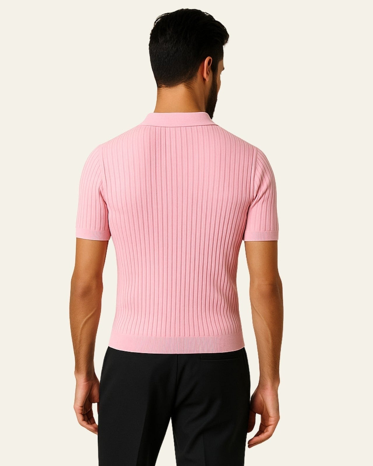 Polo Uomo in Maglia di Viscosa Leggera Fresca Caduta Impeccabile