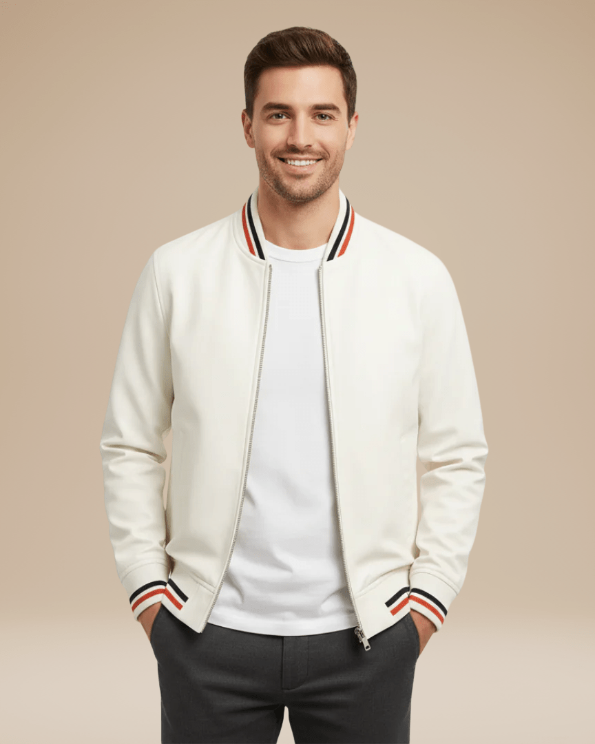 Bomber Uomo con Colletto a Costine