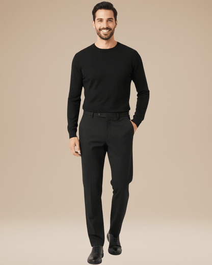 Pantaloni Uomo Slim Tapered Tessuto Tecnico Leggero Comodi
