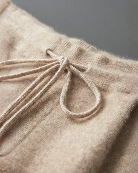 Pantaloni Uomo in Cashmere da Relax Morbidi Drappeggio Fluido