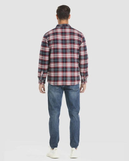 Overshirt Uomo in Flanella Trapuntata