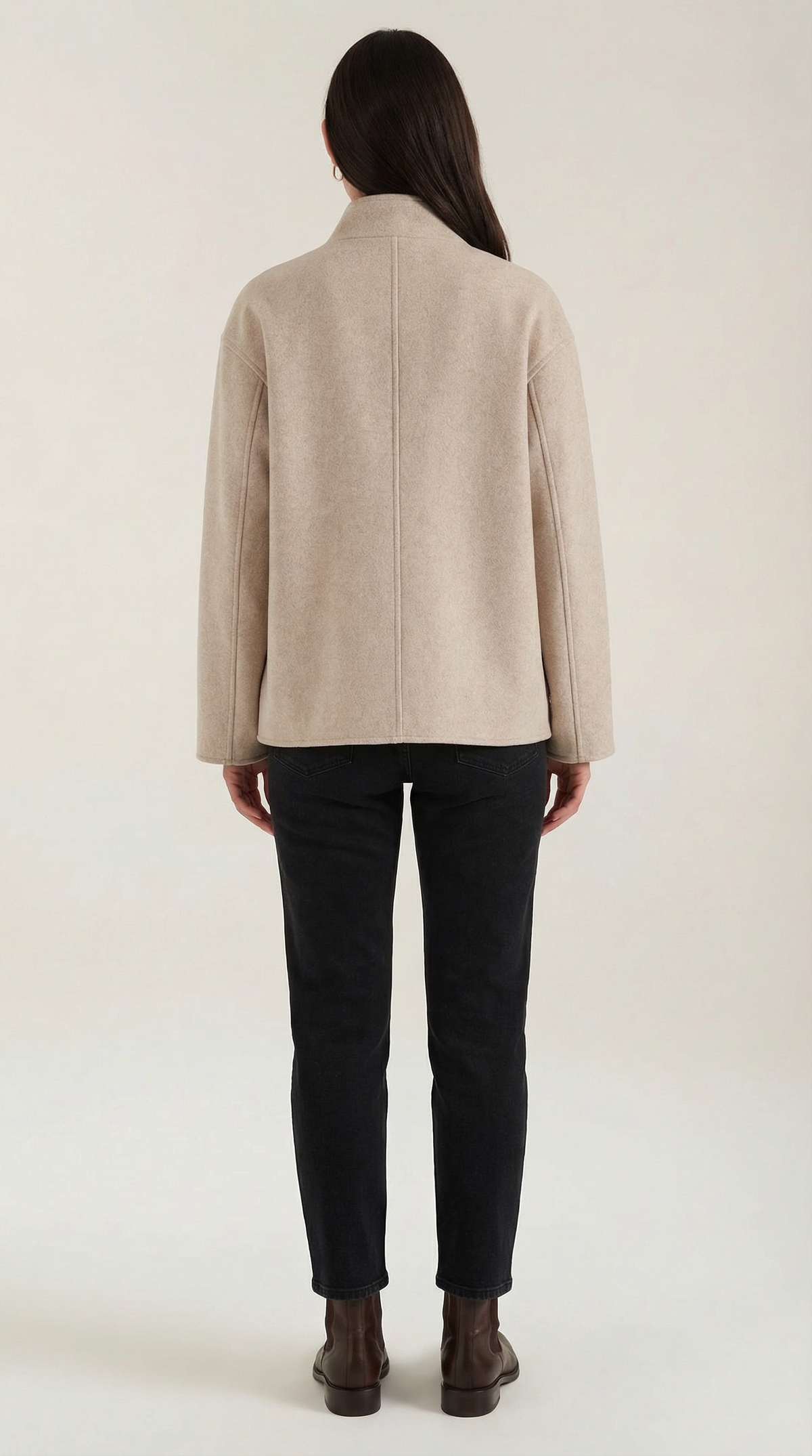 Giacca Oversize Donna Bottonata Morbida