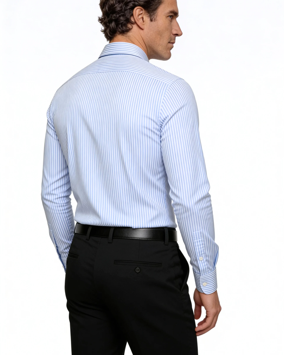 Camicia Uomo in Modal Blu Leggera Resistente Look Curato
