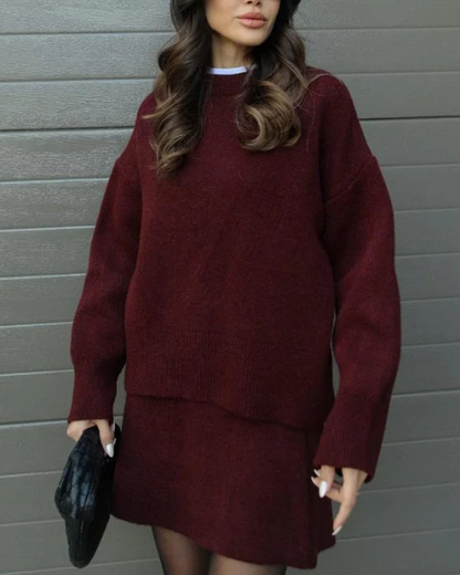 Completo Donna in Maglia di Lana