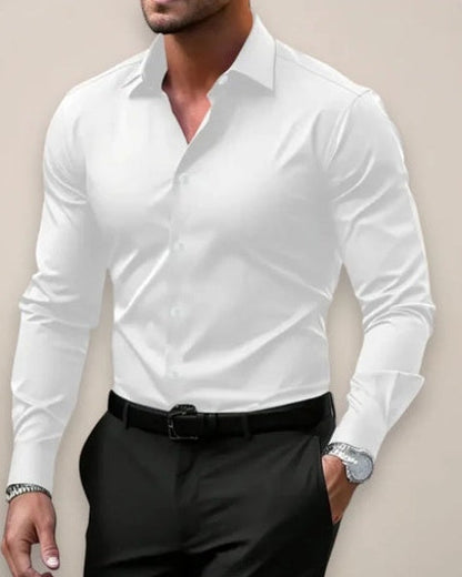 Camicia Uomo Elasticizzata Stretch Superficie Liscia