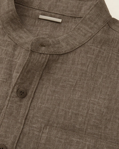 Camicia Uomo da Club Misto Poliestere Lino Raffinata