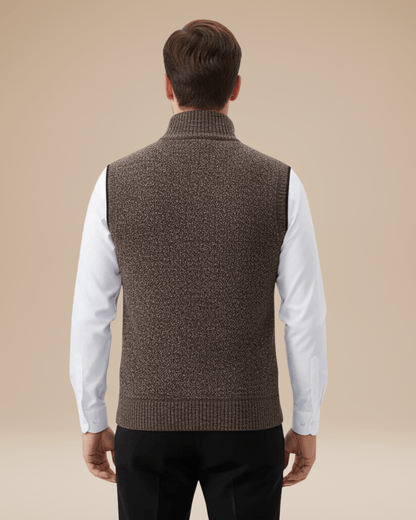 Gilet Uomo in Maglia Mista Lana
