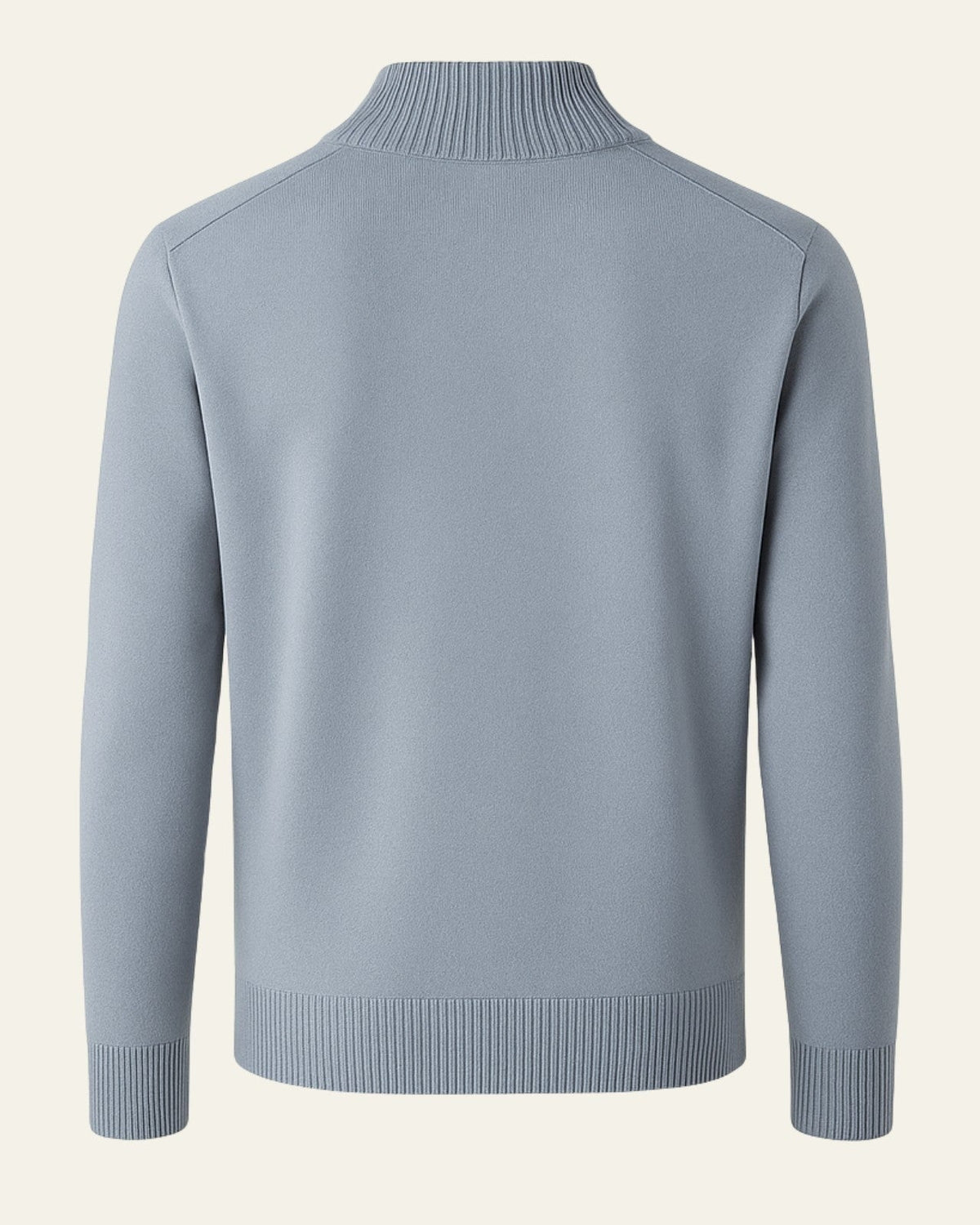 Maglione Uomo in Lana con Zip Parziale Calore Avvolgente Pulito