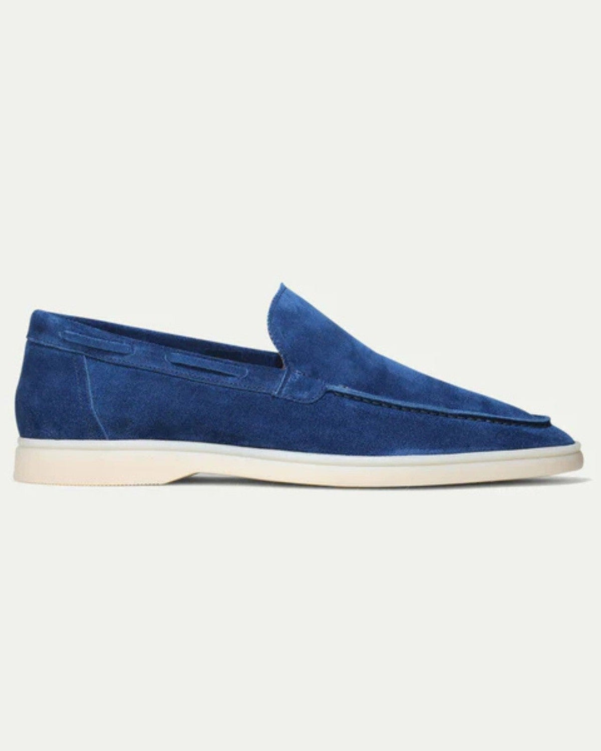Mocassino Barca Uomo in Scamosciato Vegano Ultramarino Vivace