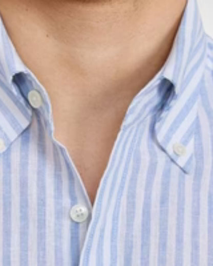 Camicia Uomo in Lino Taglio Costiero Fluida Estiva