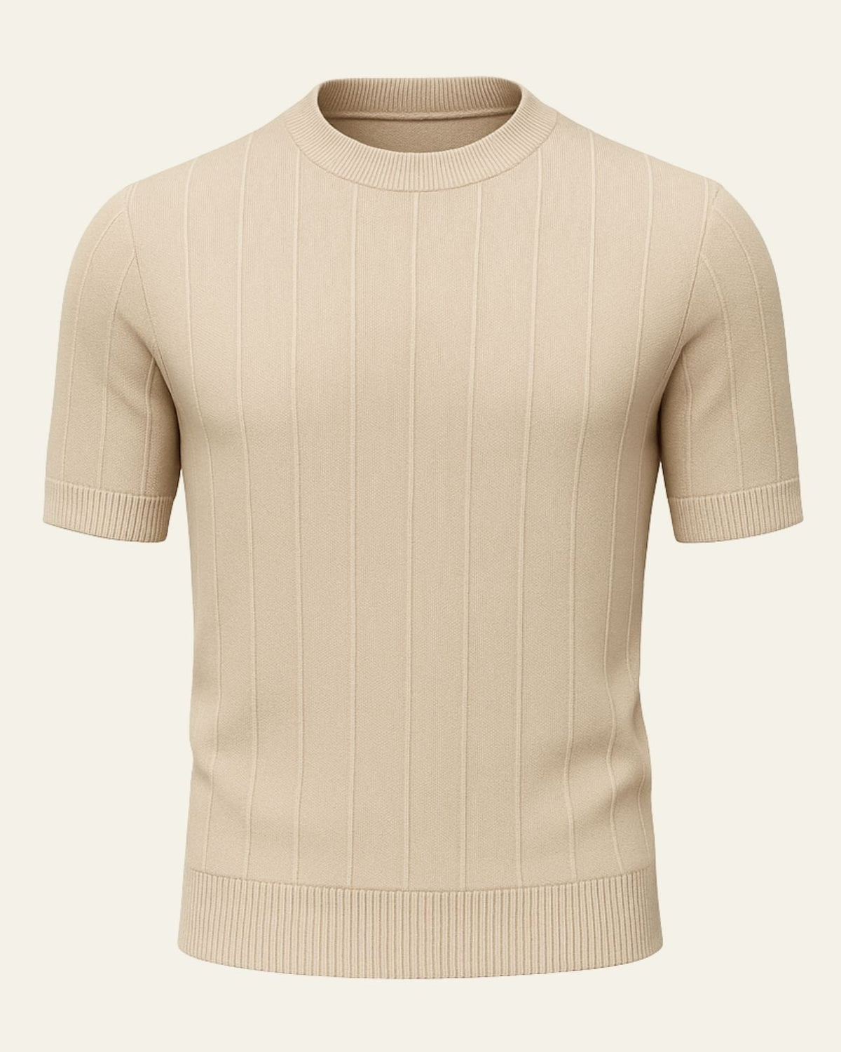 Maglietta Uomo a Costine in Cotone Leggero Comfort Raffinato