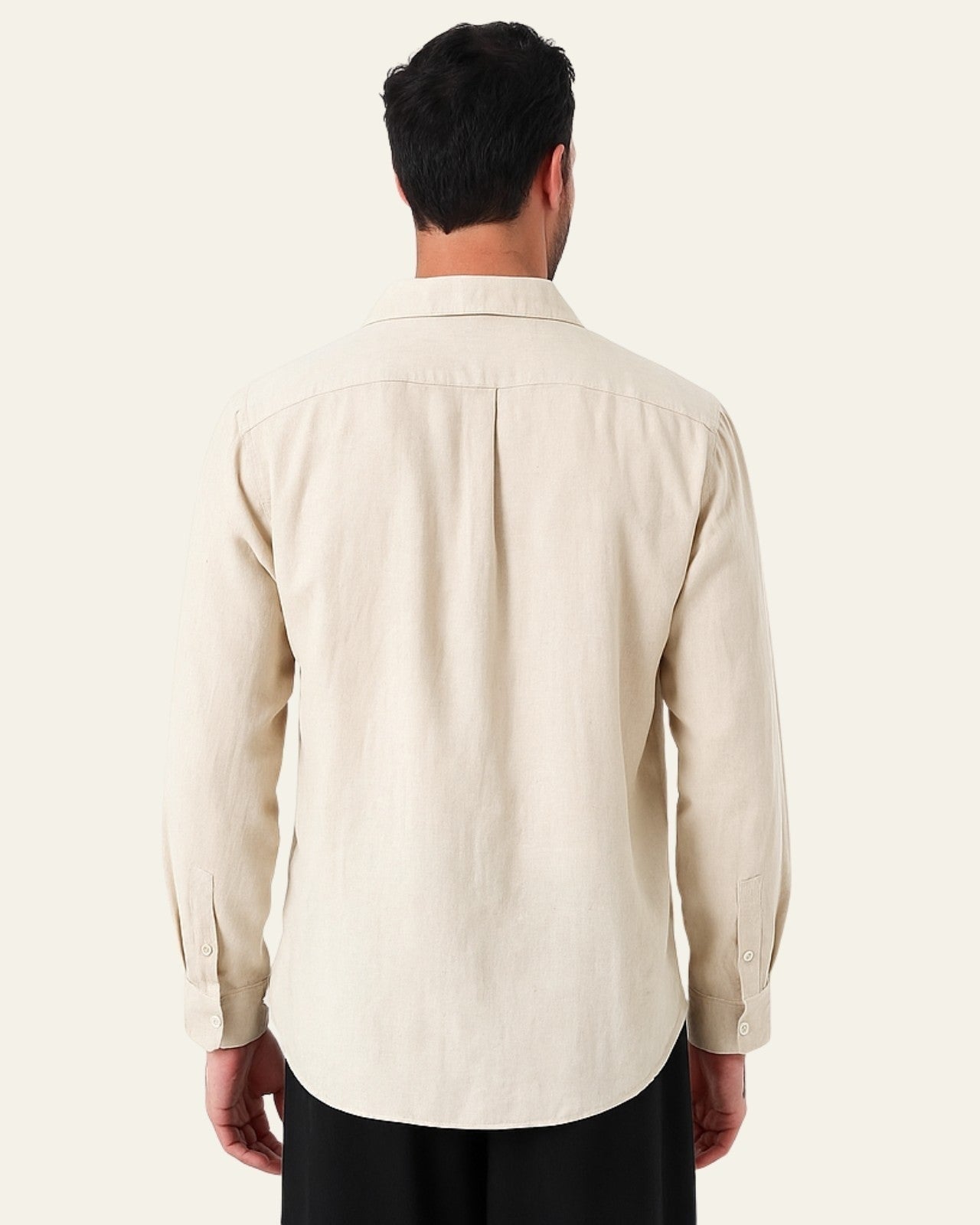 Camicia Uomo in Lino Oversize Misto Leggera Estiva
