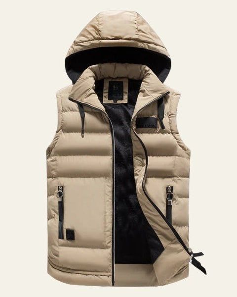 Gilet Uomo Imbottito con Cappuccio