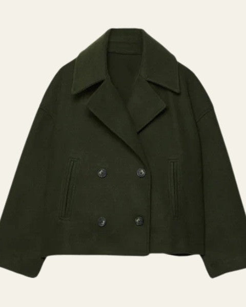 Cappotto Corto Donna Doppiopetto in Lana