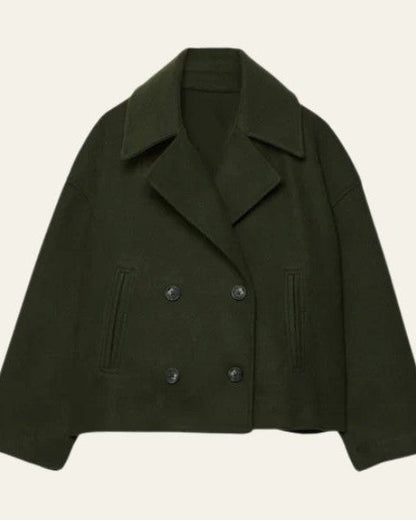 Cappotto Corto Donna Doppiopetto in Lana