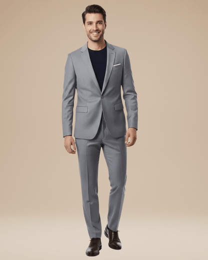 Abito Uomo Due Pezzi Su Misura Tessuto Stretch Versatile