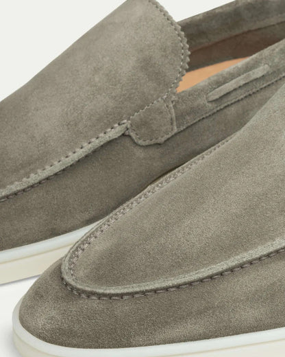Mocassino Yacht Uomo in Camoscio Vegano Pistacchio Eleganza Riviera