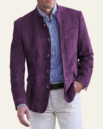 Giacca Uomo in Similpelle Effetto Suede