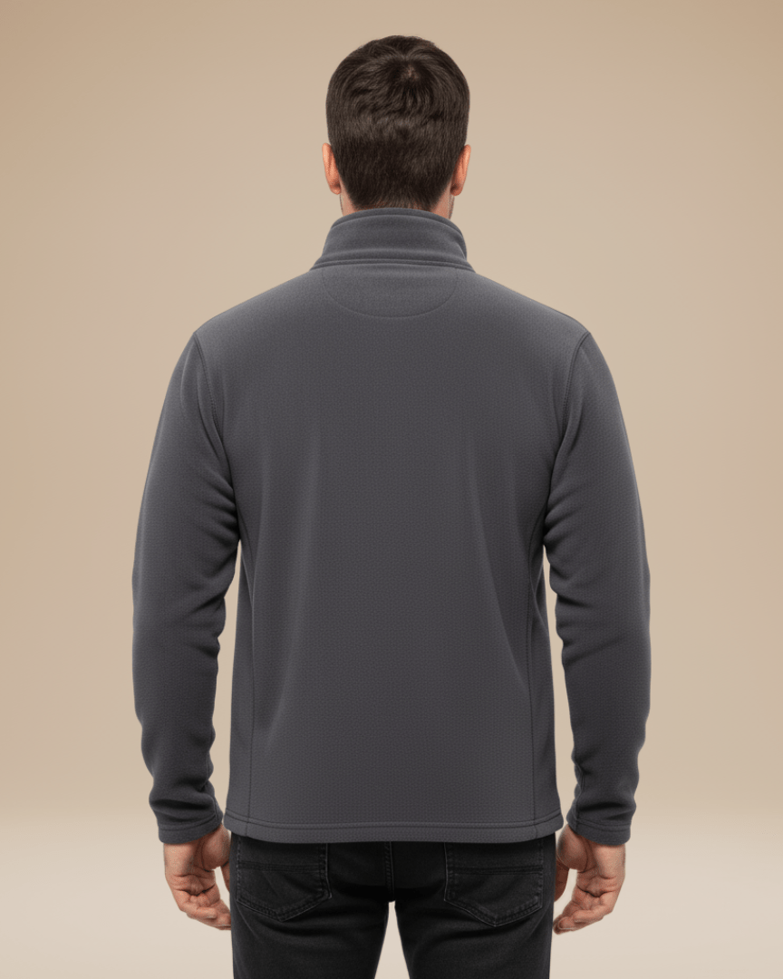 Maglione Uomo in Pile con Mezza Zip Caldo Leggero Outdoor