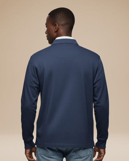 Polo Uomo in Cotone Premium Maniche Lunghe Comfort Lavoro