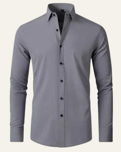Camicia Uomo in Cotone Superficie Liscia Taglio Sartoriale